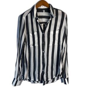 BP Striped Lightweight Versatile Casual Cool Minimalist Top Small‎